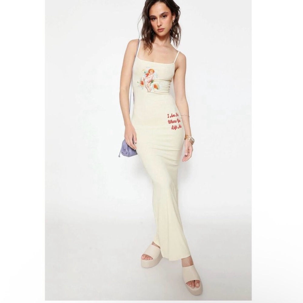 Boys Lie - Studded Cherub Maxi Dress “I am not where you left me”